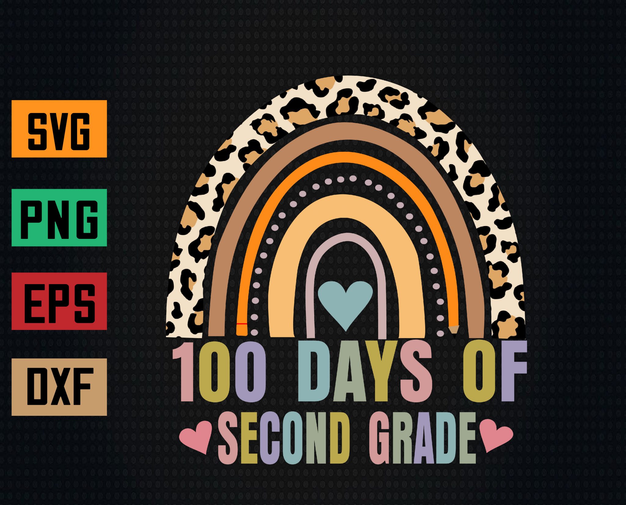 100-days-of-second-grade-school-teacher-smarter-svg-eps-png-dxf