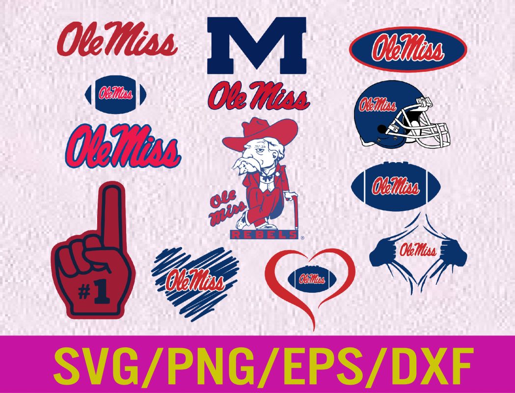 Ole Miss svg, Ole Miss logo, bundle logo, svg, png, eps, dxf, ncaa