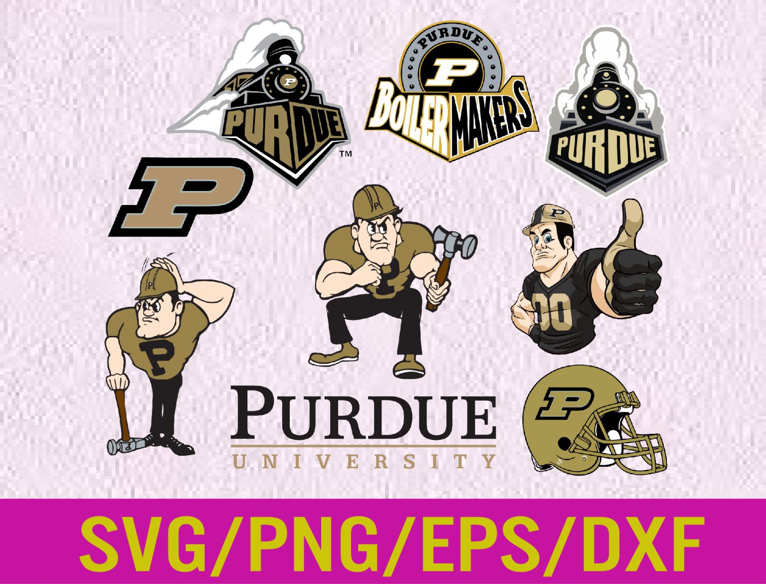 Purdue Boilermakers Svg, Bundle Logo, Svg, Png, Eps, Dxf, N-c-aa Logo ...