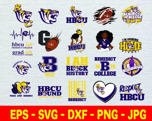 Benedict College Svg, HBCU Svg Collections, HBCU team, Football Svg ...