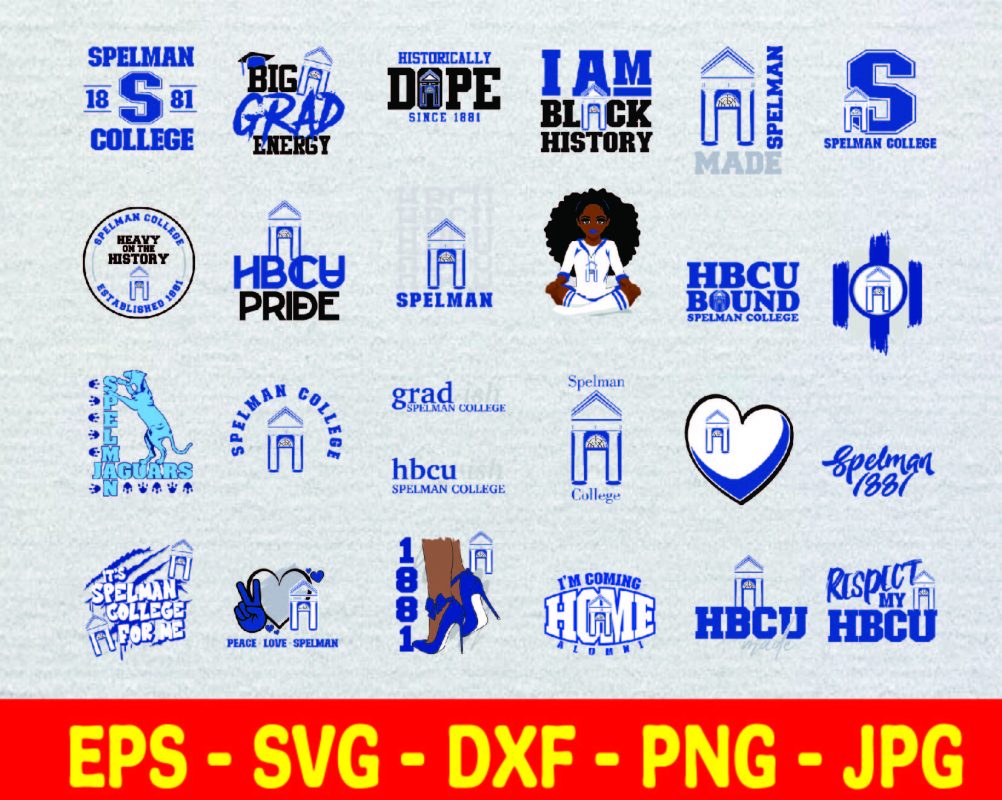 Spelman College Svg, Hbcu Svg Collections, Hbcu Team, Football Svg 